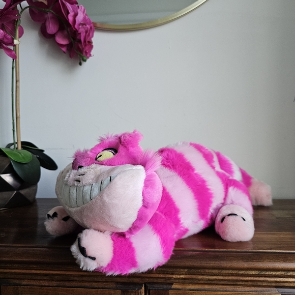 Disney Store Exclusive Cheshire Cat Soft Plush Figure Alice in Wonderland 20" - Picture 15 of 16